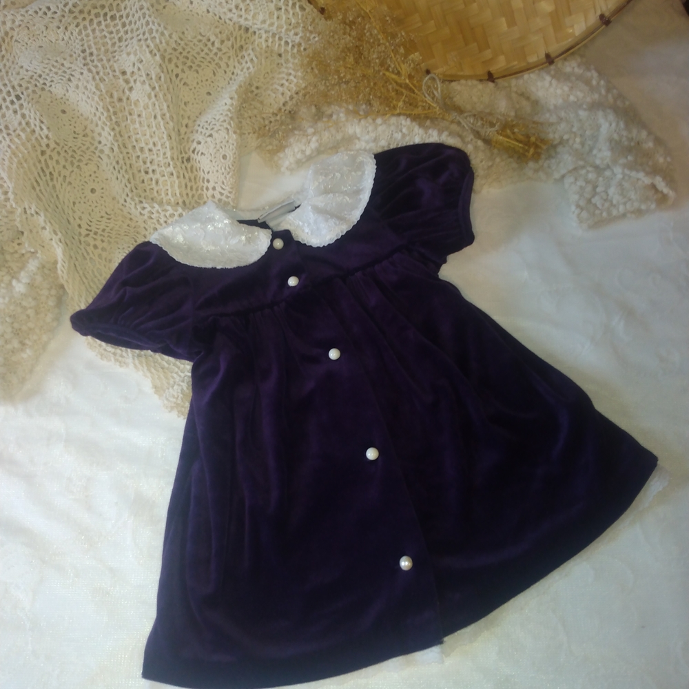 Vintage Purple Kids Formal Dress